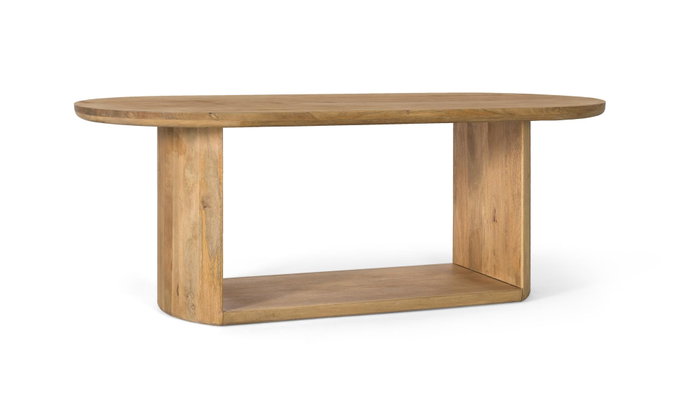 GINER Y COLOMER Mesa ovalada de madera de mango 210 cm